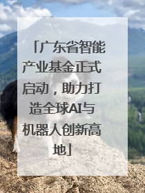广东省智能产业基金正式启动，助力打造全球AI与机器人创新高地