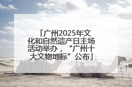 广州2025年文化和自然遗产日主场活动举办，“广州十大文物地标”公布
