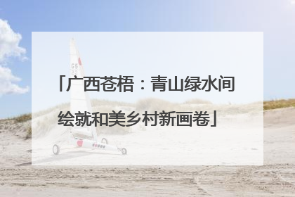 广西苍梧：青山绿水间绘就和美乡村新画卷