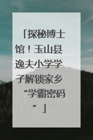 探秘博士馆！玉山县逸夫小学学子解锁家乡“学霸密码”