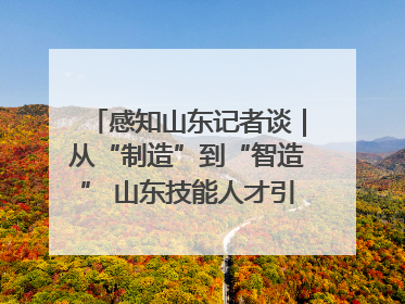 感知山东记者谈｜从“制造”到“智造” 山东技能人才引领产业升级
