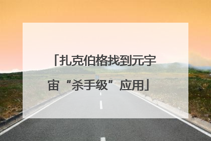 扎克伯格找到元宇宙“杀手级”应用