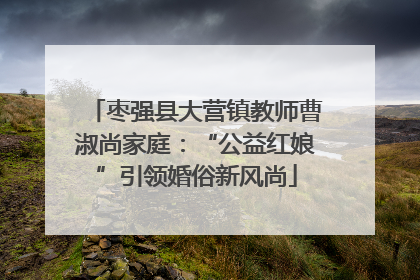 枣强县大营镇教师曹淑尚家庭：“公益红娘”引领婚俗新风尚