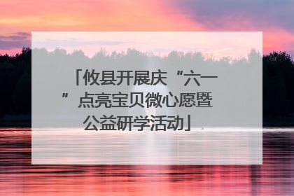攸县开展庆“六一”点亮宝贝微心愿暨公益研学活动