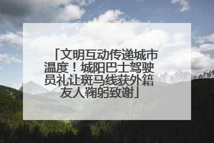 文明互动传递城市温度！城阳巴士驾驶员礼让斑马线获外籍友人鞠躬致谢