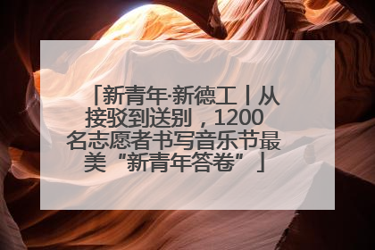 新青年·新德工丨从接驳到送别，1200名志愿者书写音乐节最美“新青年答卷”