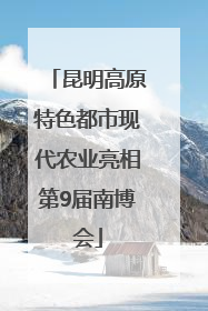 昆明高原特色都市现代农业亮相第9届南博会