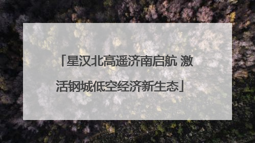 星汉北高遥济南启航 激活钢城低空经济新生态
