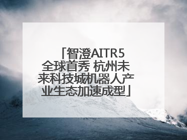 智澄AITR5全球首秀 杭州未来科技城机器人产业生态加速成型