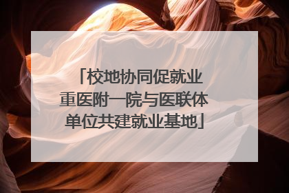 校地协同促就业 重医附一院与医联体单位共建就业基地