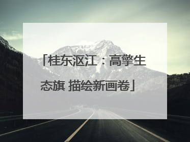 桂东沤江：高擎生态旗 描绘新画卷