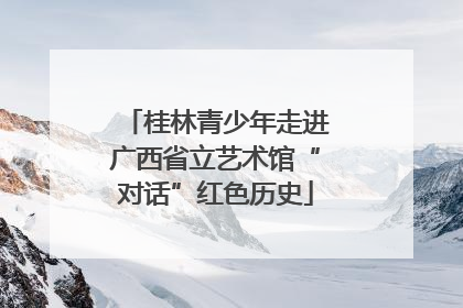 桂林青少年走进广西省立艺术馆“对话”红色历史