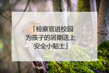 检察官进校园 为孩子的暑期送上安全小贴士