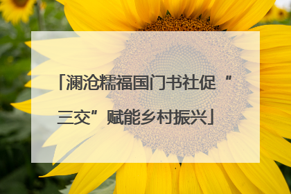 澜沧糯福国门书社促“三交”赋能乡村振兴