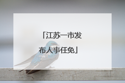 江苏一市发布人事任免
