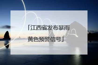 江西省发布暴雨黄色预警信号