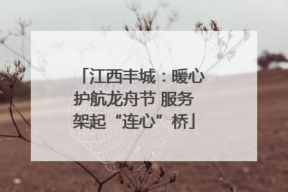 江西丰城：暖心护航龙舟节 服务架起“连心”桥