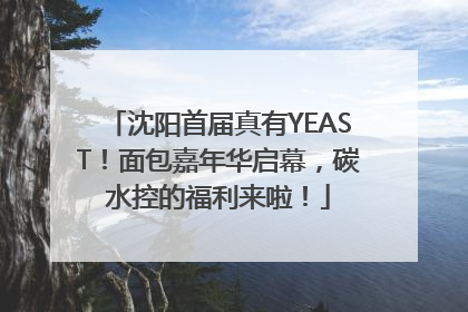 沈阳首届真有YEAST！面包嘉年华启幕，碳水控的福利来啦！