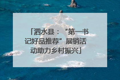 泗水县：“第一书记好品推荐”展销活动助力乡村振兴