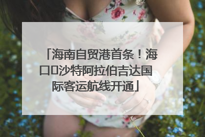 海南自贸港首条！海口⇌沙特阿拉伯吉达国际客运航线开通