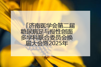 济南医学会第二届糖尿病足与慢性创面多学科联合委员会换届大会暨2025年学术年会成功举行