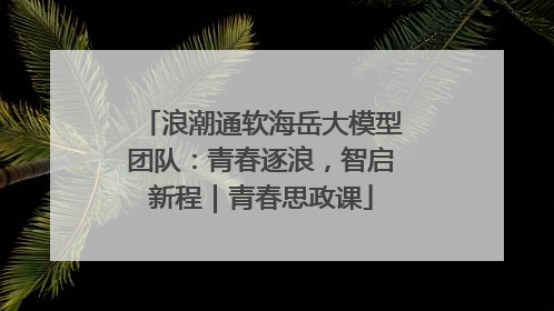 浪潮通软海岳大模型团队：青春逐浪，智启新程｜青春思政课