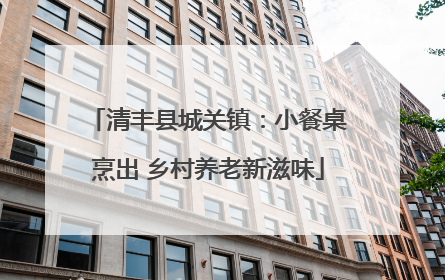 清丰县城关镇：小餐桌烹出 乡村养老新滋味