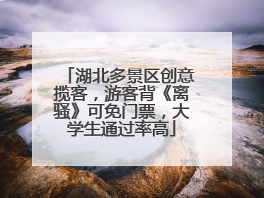 湖北多景区创意揽客，游客背《离骚》可免门票，大学生通过率高