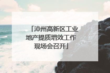 漳州高新区工业地产提质增效工作现场会召开