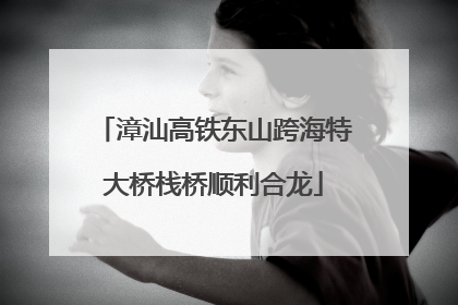 漳汕高铁东山跨海特大桥栈桥顺利合龙
