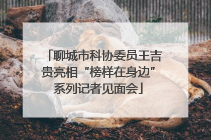 聊城市科协委员王吉贵亮相“榜样在身边”系列记者见面会