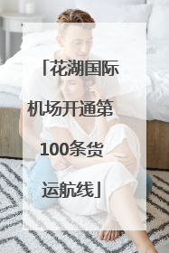 花湖国际机场开通第100条货运航线