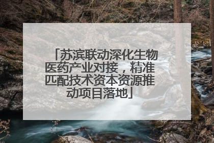 苏滨联动深化生物医药产业对接，精准匹配技术资本资源推动项目落地