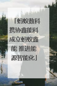 蚂蚁数科携协鑫能科成立蚂蚁鑫能 推进能源智能化