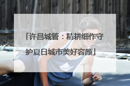 许昌城管：精耕细作守护夏日城市美好容颜