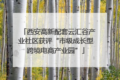 西安高新配套云汇谷产业社区获评“市级成长型跨境电商产业园”