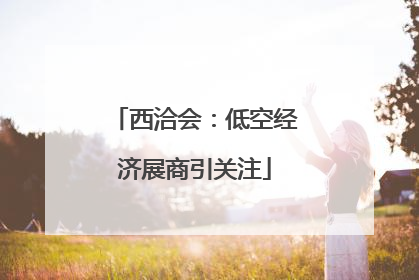 西洽会：低空经济展商引关注