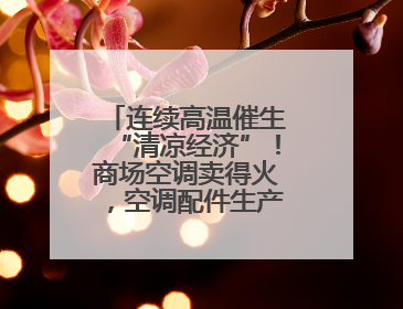 连续高温催生“清凉经济”！商场空调卖得火，空调配件生产商马力全开