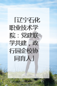 辽宁石化职业技术学院：党建联学共建，政行园企校协同育人