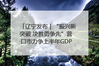 辽宁发布｜“振兴新突破 决胜勇争先”营口市力争上半年GDP增长6%左右