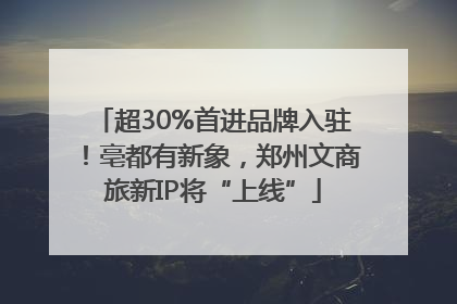 超30%首进品牌入驻！亳都有新象，郑州文商旅新IP将“上线”