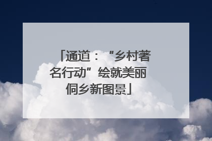 通道：“乡村著名行动”绘就美丽侗乡新图景