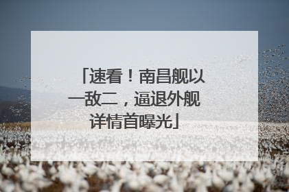 速看！南昌舰以一敌二，逼退外舰详情首曝光