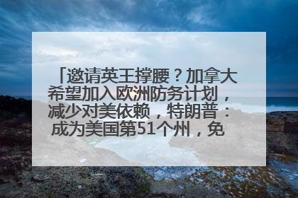 邀请英王撑腰？加拿大希望加入欧洲防务计划，减少对美依赖，特朗普：成为美国第51个州，免费用“金穹”