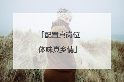 配置真岗位 体味真乡情