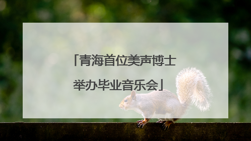 青海首位美声博士举办毕业音乐会