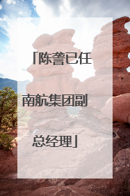 陈詟已任南航集团副总经理