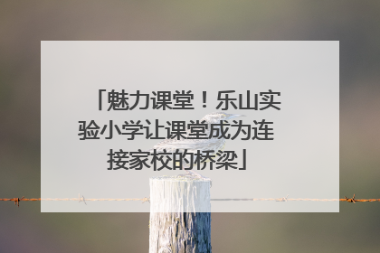 魅力课堂！乐山实验小学让课堂成为连接家校的桥梁