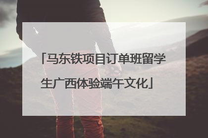 马东铁项目订单班留学生广西体验端午文化