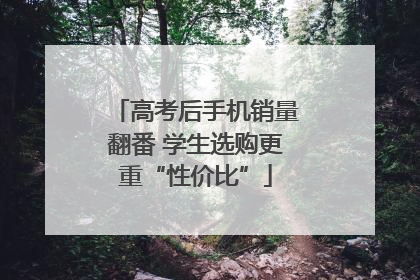 高考后手机销量翻番 学生选购更重“性价比”